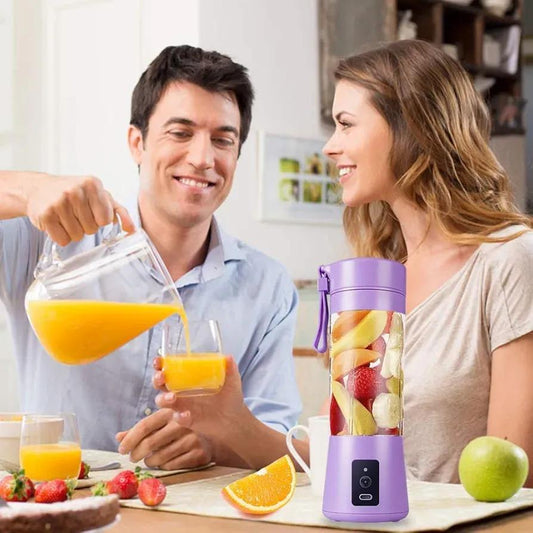 Purple Electric Juicer Blender 500ml ABS Plastic