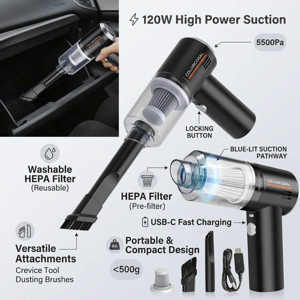 Mini Portable Vacuum Cleaner
