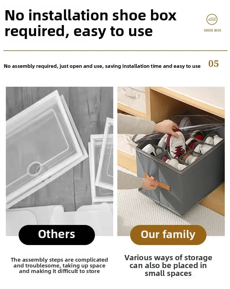 Foldable Shoe Storage Boxes