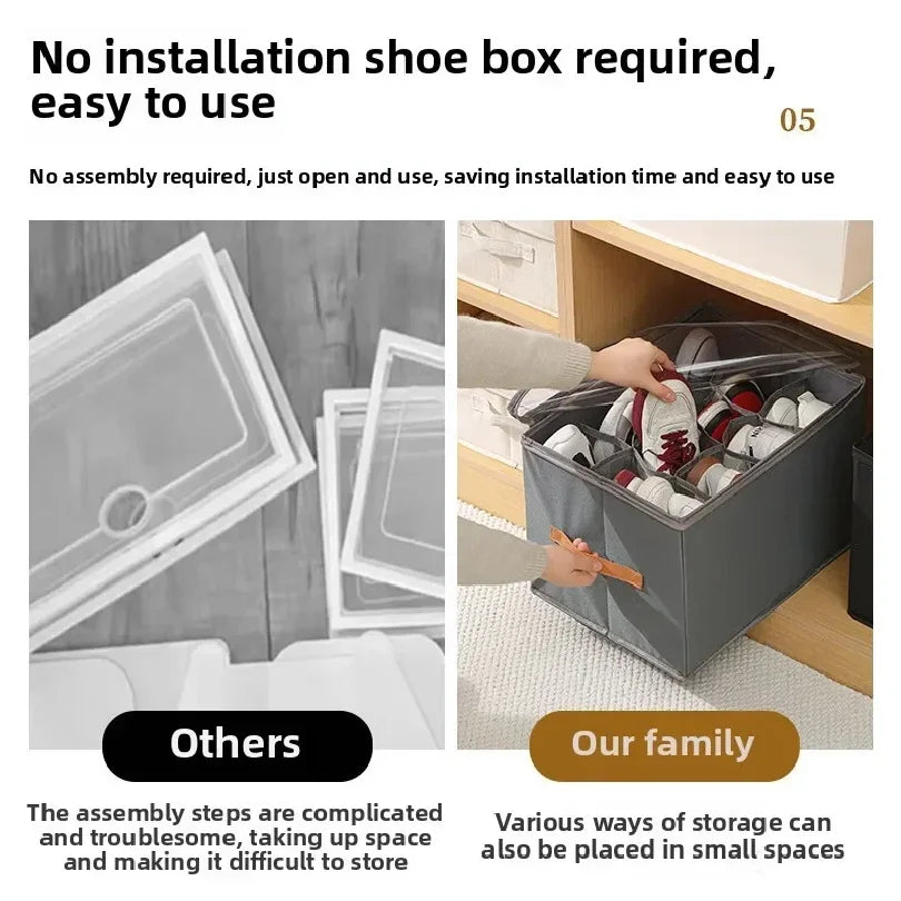 Foldable Shoe Storage Boxes